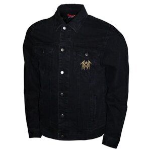 Sleep Token Reaper Angel Embroidered Logo Denim Jean Jacket
